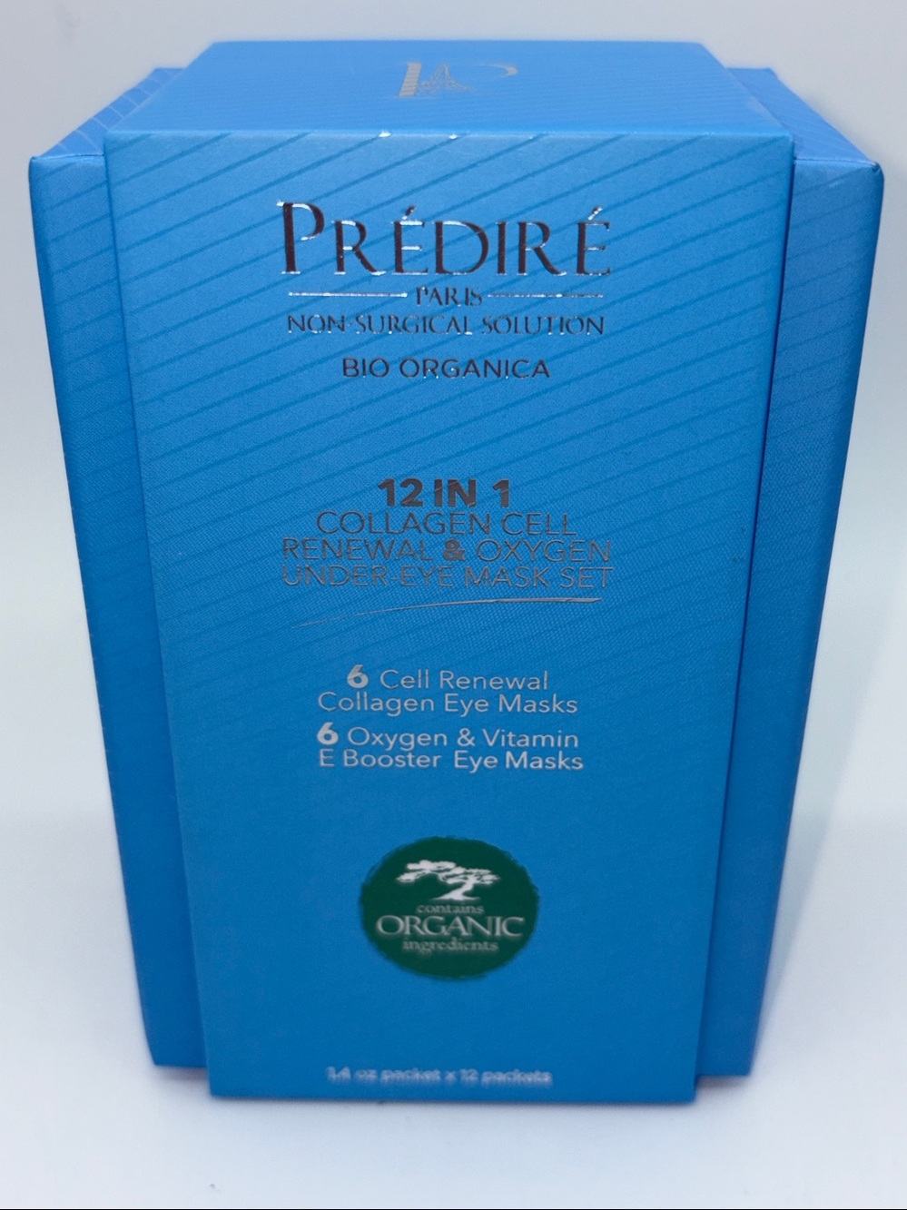NEW Predire Collagen Cell Renewal & Oxygen Under-Eye Mask Set, 12 1.4 oz packets